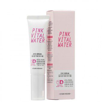 Etude House Pink Vital Water Eye Serum - Увлажняющая сыворотка с персиковой водой для кожи вокруг глаз