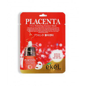 Ekel Placenta Ultra Hydrating Essence Mask - Тканевая маска с плацентой