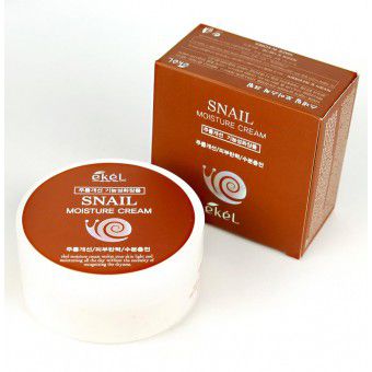 Ekel Snail Moisture Cream - Увлажняющий крем для лица с муцином улитки