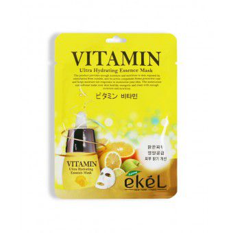 Ekel Vitamin Ultra Hydrating Essence Mask - Маска тканевая с витамином С