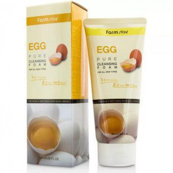 Farm Stay Egg Pure Cleansing Foam - Очищающая пенка для лица с яичным экстрактом