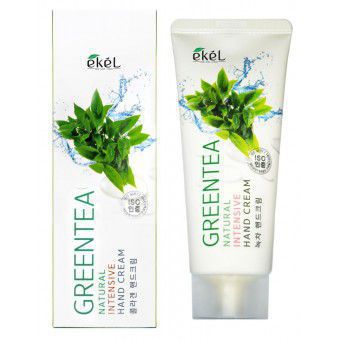 Ekel Natural Intensive Hand Cream Green Tea - Крем для рук интенсивный с экстрактом зеленого чая