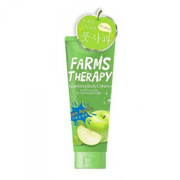 Farms Therapy Sparkling Body Cream (Green Apple) - Крем для 