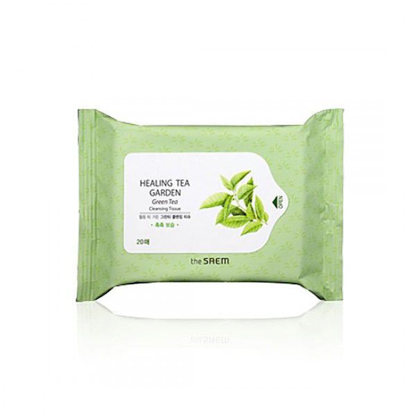Healing Tea Garden Green Tea Cleansing Tissue-20 - Салфетки 
