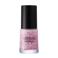 Eco Soul Nail Collection Glitter 09 Cookie & Strawberry - Лак для ногтей