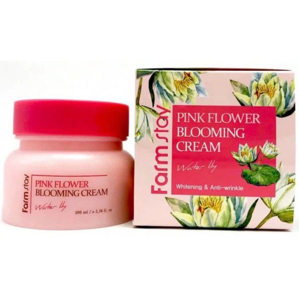 Pink Flower Blooming Cream Water Lily - Крем для лица с экстрактом водяной лилии