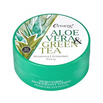 Esthetic House Aloe Vera & Green Tea Hydrogel Eye Patch - Патчи гидрогелевые алоэ и зеленый чай