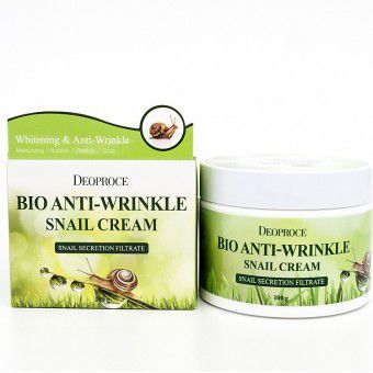 Deoproce Bio Anti-Wrinkle Snail Cream - Биокрем против морщин с экстрактом улитки