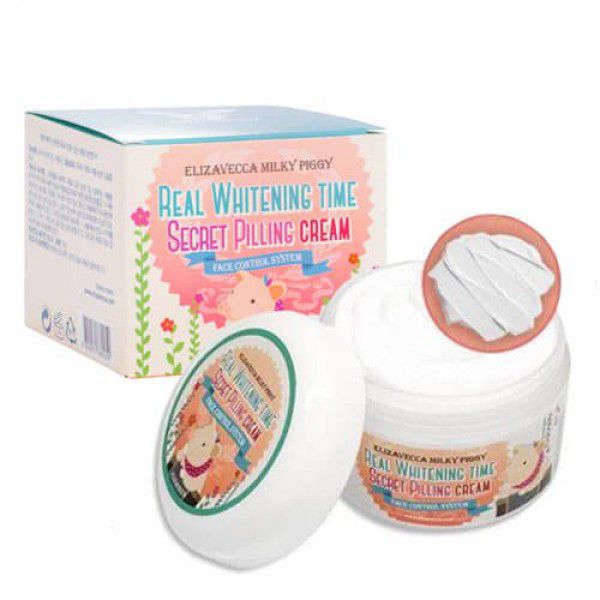 Отбеливающие средства  MyKoreaShop Real Whitening Time Secret Pilling Cream - Пилинг-крем для лица осветляющий