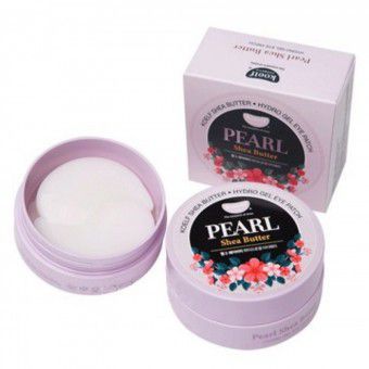 Koelf Pearl & Shea Butter Eye Patch - Гидрогелевые патчи для век с маслом ши и жемчужной пудрой