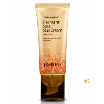 TonyMoly Timeless Ferment Snail Sun Cream SPF47PA+++ - Улиточный солнцезащитный крем для лица