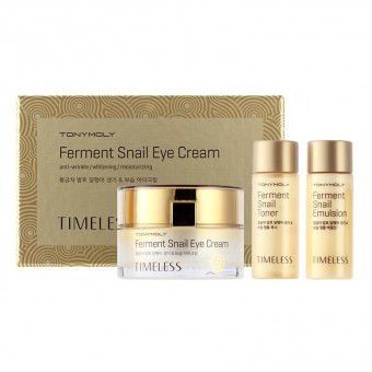 TonyMoly Timeless Ferment Snail Eye Cream - Крем для глаз с улиточным экстрактом (набор)