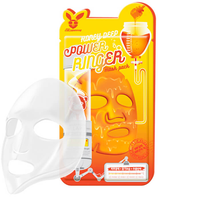 Honey Deep Power Ringer Mask Pack - Питательная тканевая маска для лица с экстрактом мёда