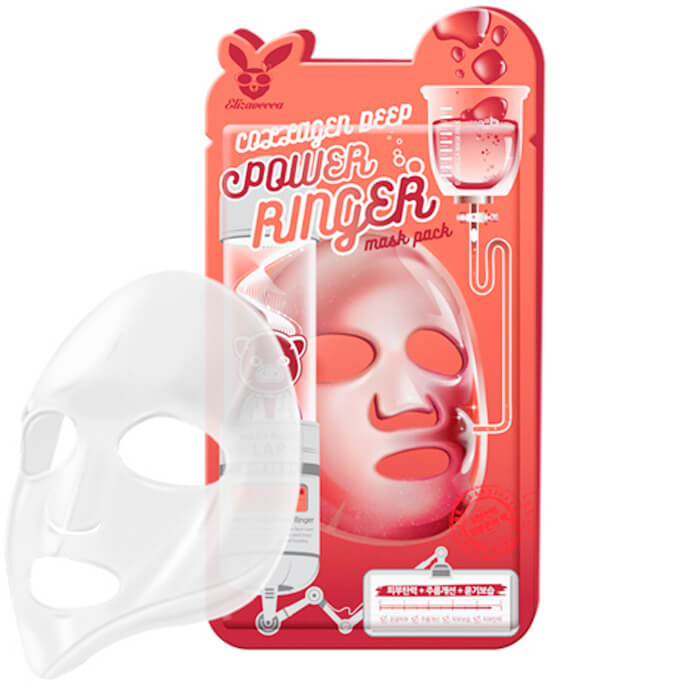 Collagen Deep Power Ringer Mask Pack - Омолаживающая тканевая маска для лица с коллагеном