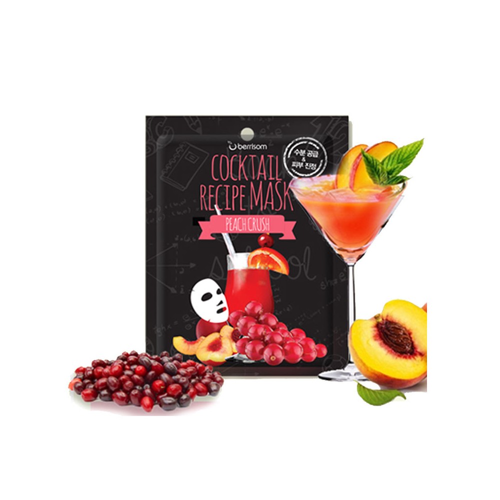 Cocktail Recipe Mask -  Peach Crush - Маска для лица