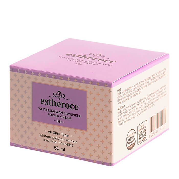 Отбеливающие средства  MyKoreaShop Estheroce Whitening & Anti-wrinkle Power Cream - Осветляющий крем для разглаживания морщин на лице