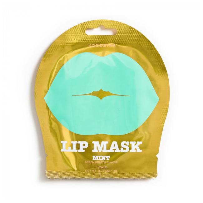 Lip Mask Mint Single Pouch (Green Grapes Flavor) - Гидрогелевая маска с нежным ароматом зеленого винограда
