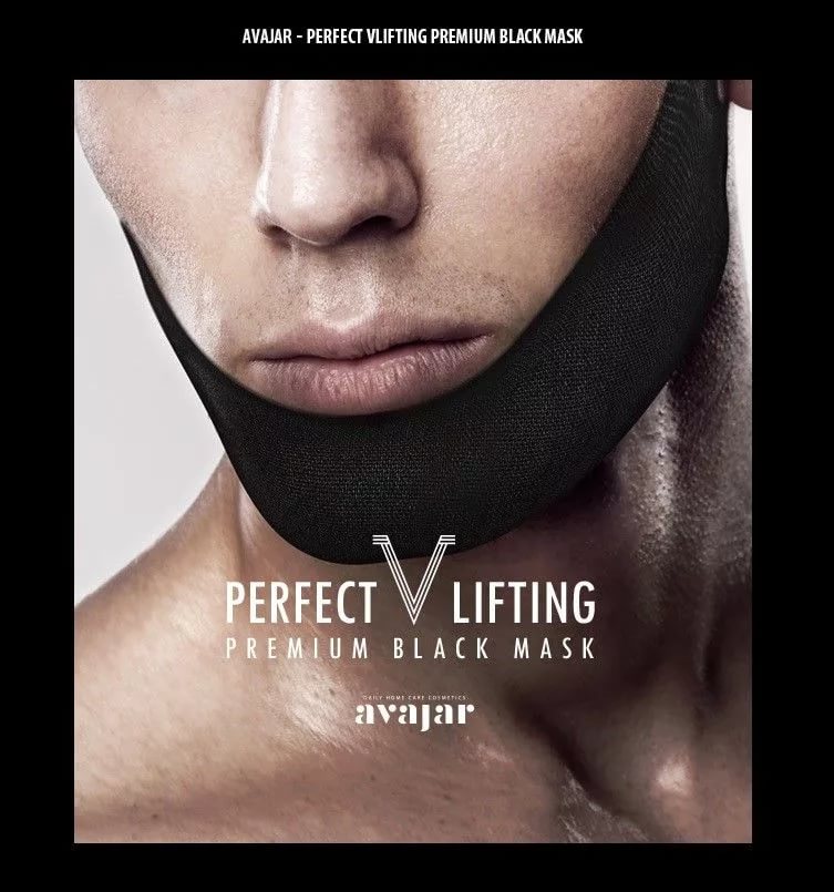 Perfect V Lifting Premium Black Mask - Мужская лифтинговая м