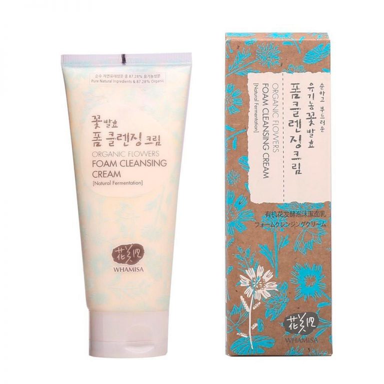   MyKoreaShop Organic Flowers Foam Cleansing Cream (Natural Fermentation) - Пенящийся крем для умывания на основе цветочных ферментов