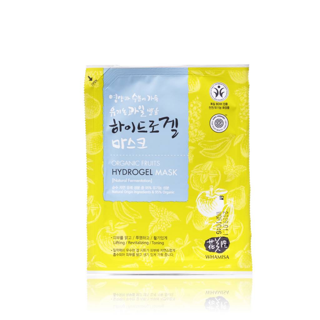   MyKoreaShop Organic Fruits Hydrogel Mask (Natural Fermentation) - Маска для лица гидрогелевая на основе фруктовых ферментов