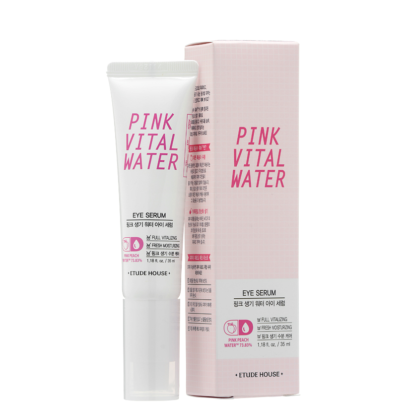 Pink Vital Water Eye Serum - Увлажняющая сыворотка с персиковой водой для кожи вокруг глаз