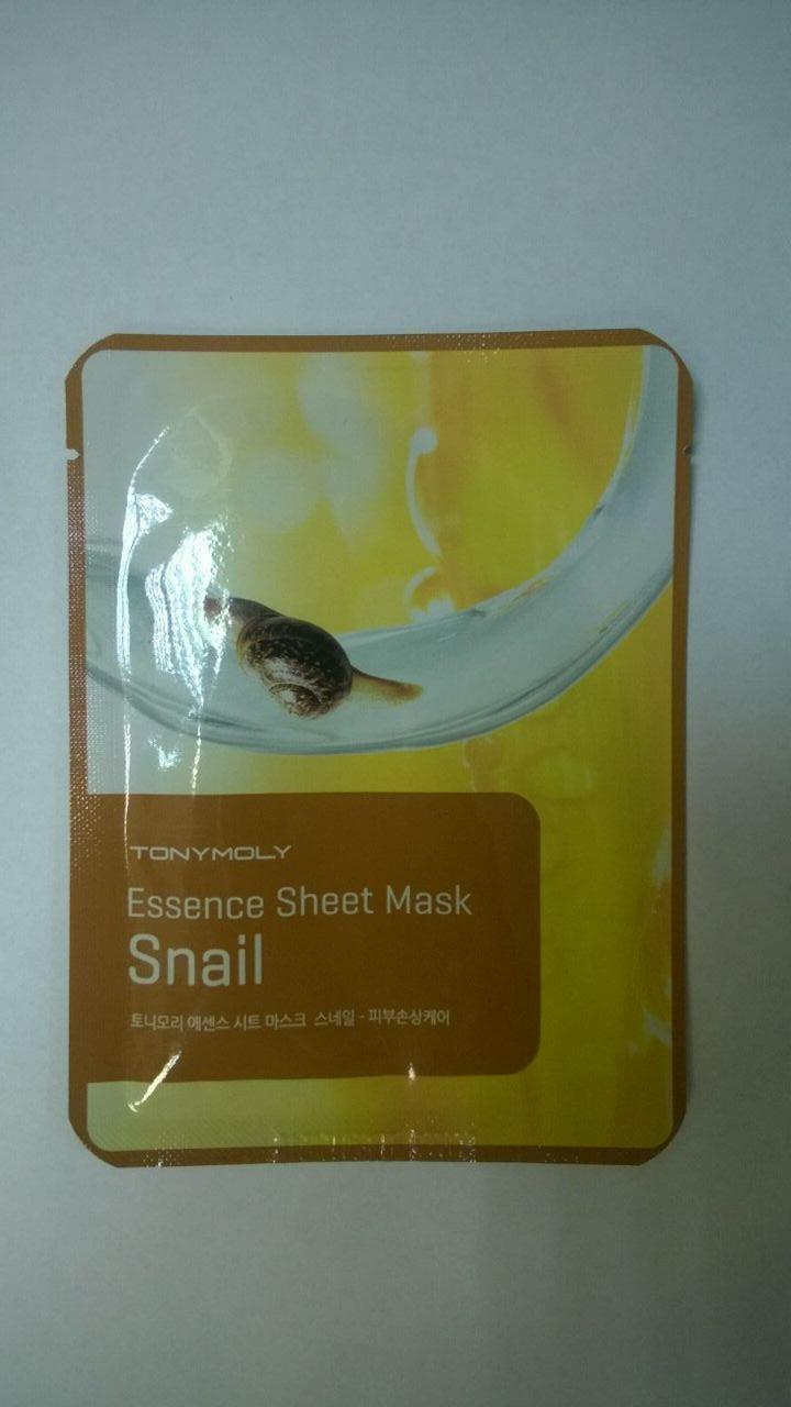 Essence Sheet Mask-Snail Skin Damage Care - Маска тканевая с улиточным муцином