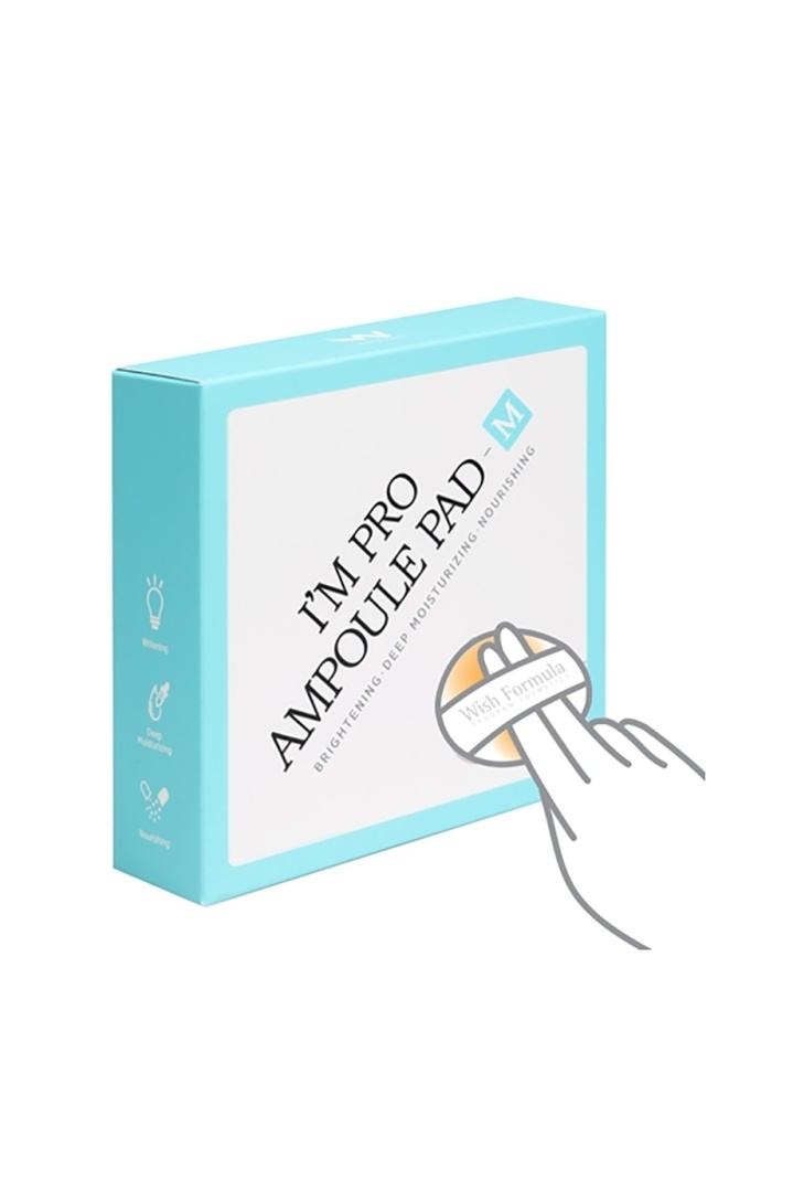 Очищение  MyKoreaShop I'm Pro Ampoule Pad – M - Экстраувлажняющие и питательные диски для лица с муцином улитки