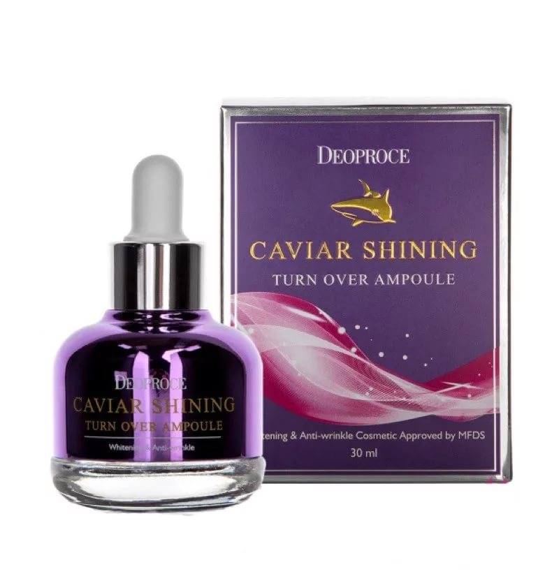 Антивозрастной уход Caviar Shining Turn Over Ampoule - Сыворотка для лица с экстрактом икры