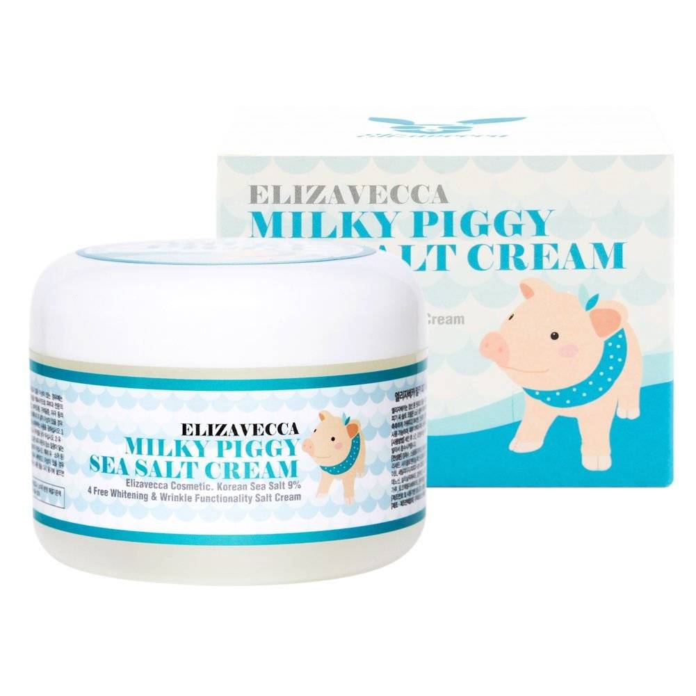 Увлажнение / Питание  MyKoreaShop Milky Piggy Sea Salt Cream - Антивозрастной молочный крем для лица с морской солью и коллагеном